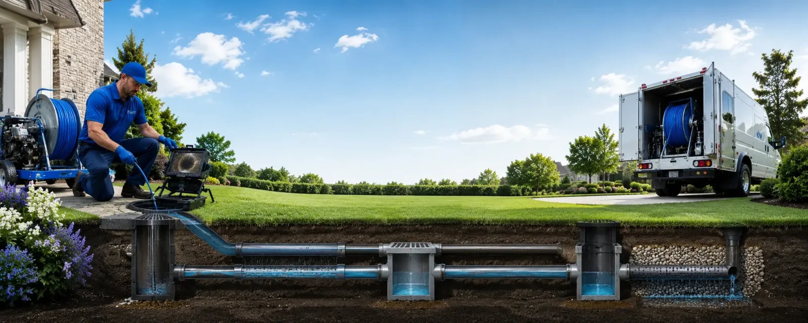 Outdoor drain cleaning information for Sherman, CT